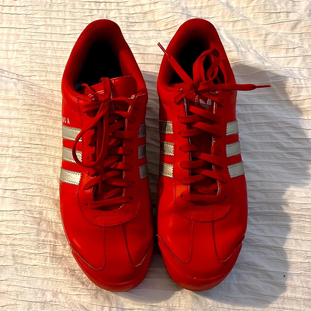 Barely worn Red Adidas Samoa Court Shoe